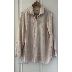 Goodthreads Pink Stripe Button Down Shirt Small‎ Coastal Soft Girl Minimalist
